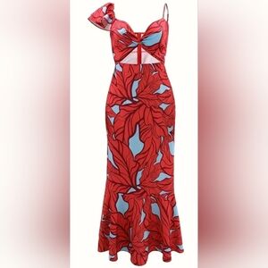 Women Stylish Spring/summer Sundress Cami With Chic Allover Print